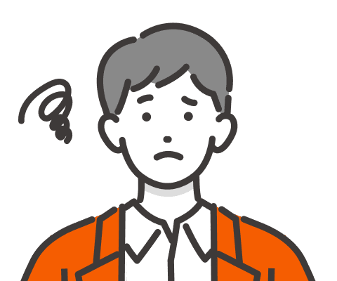 困っている様子