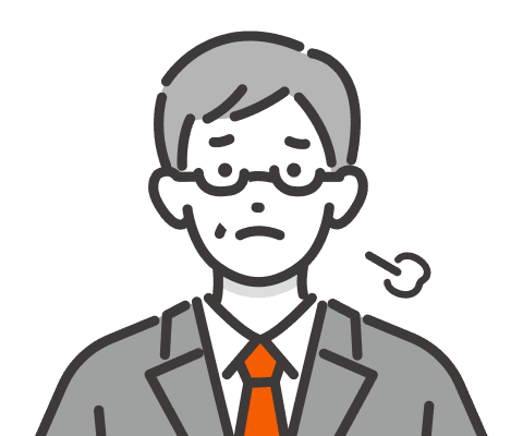 迷っている様子